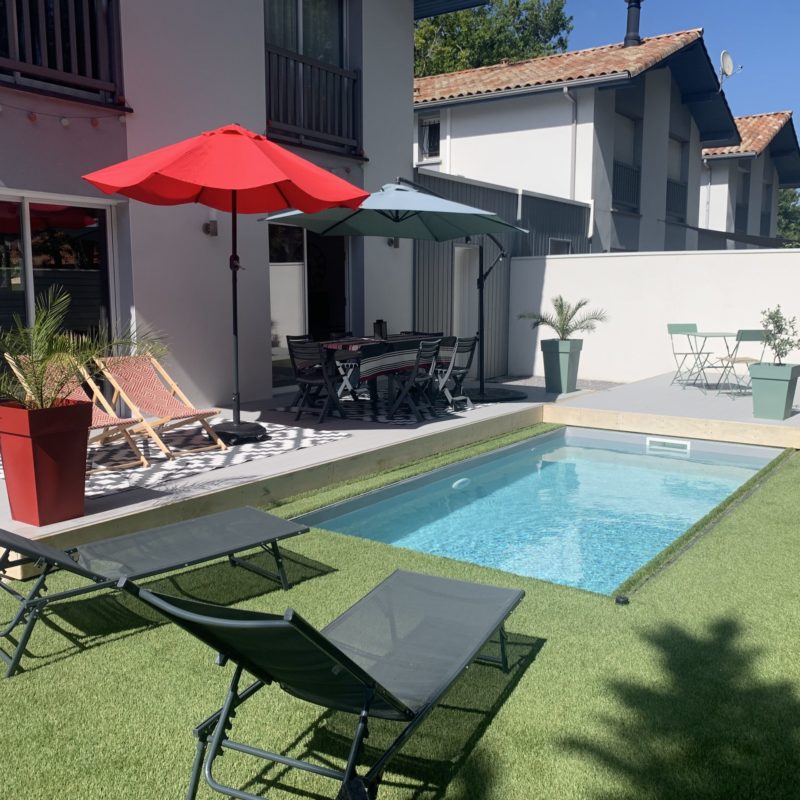 Terrasse mobile DIBLUE - Plancher Aluminium Gris - Vieux Boucau les Bains (40)