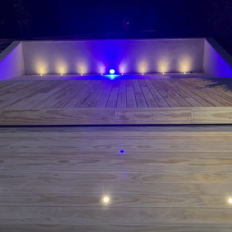 Terrasse mobile DIBLUE pour un spa de nage à Mâcon (71)