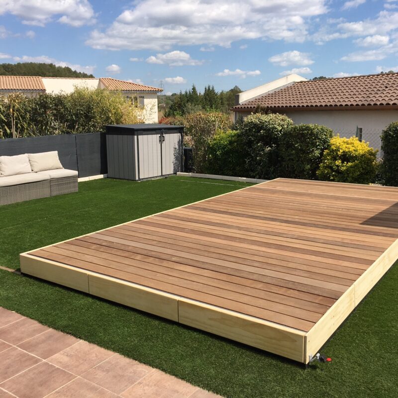 Terrasse mobile DIBLUE avec revêtement en ITAUBA (34)